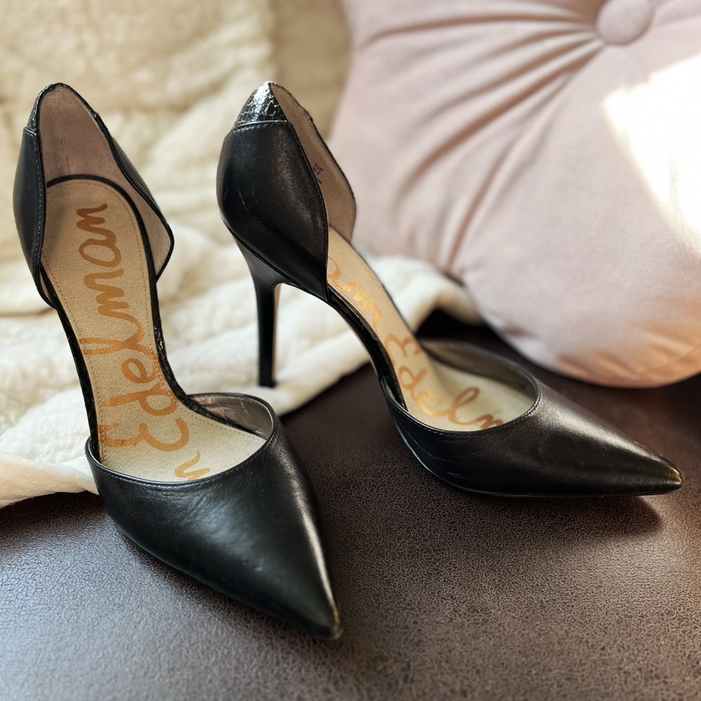 Sam Edelman Black Pointed Heels
